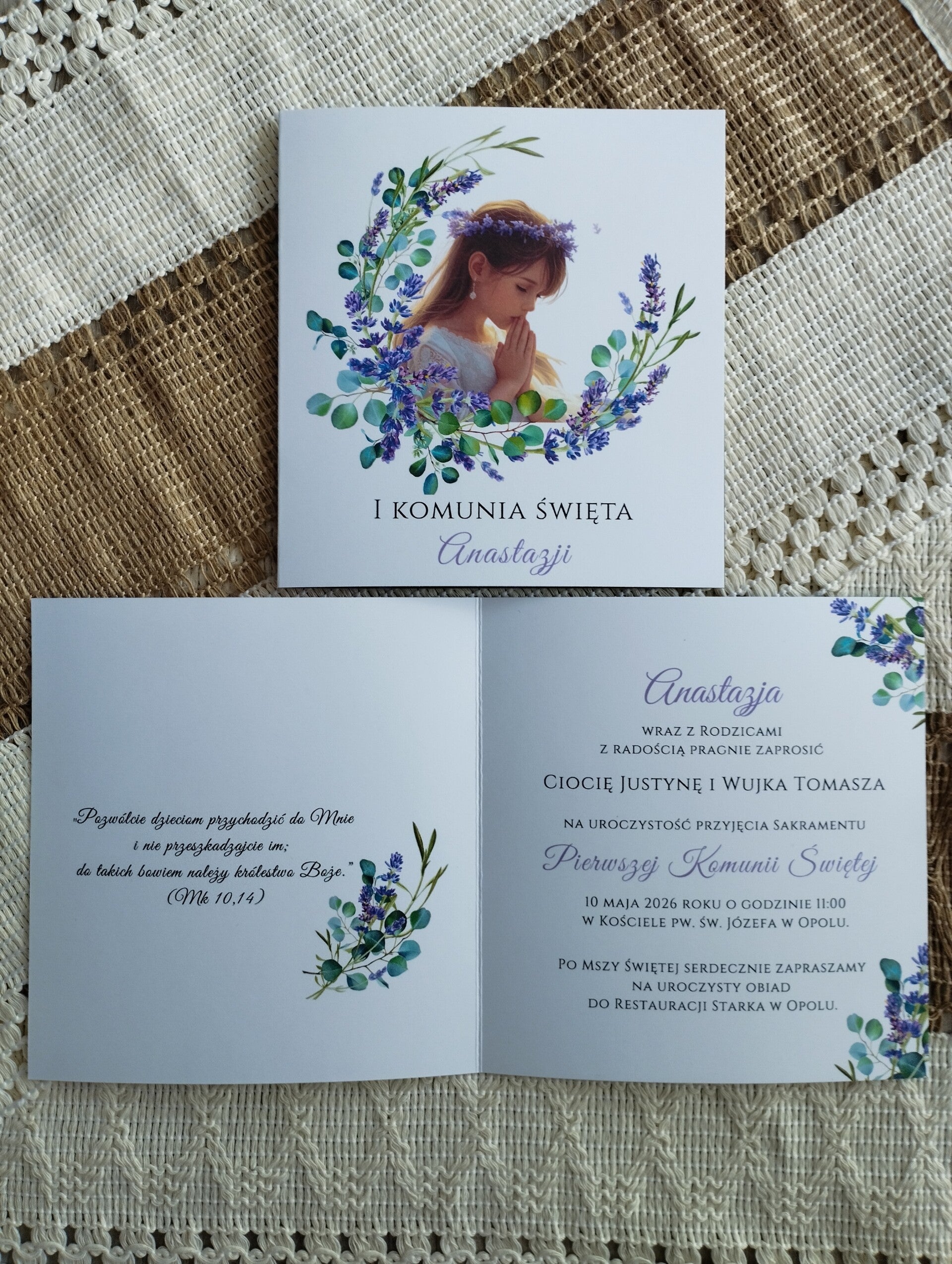 Zaproszenie składane nr 5