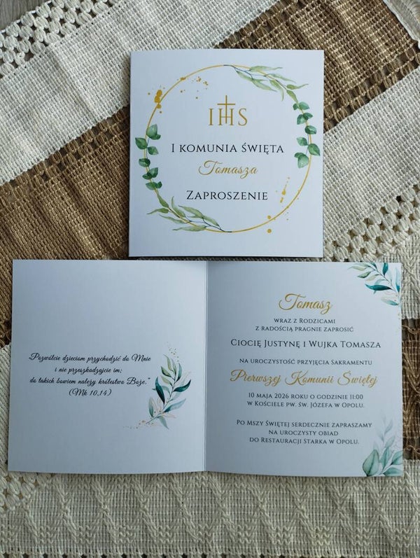 Zaproszenie składane nr 11