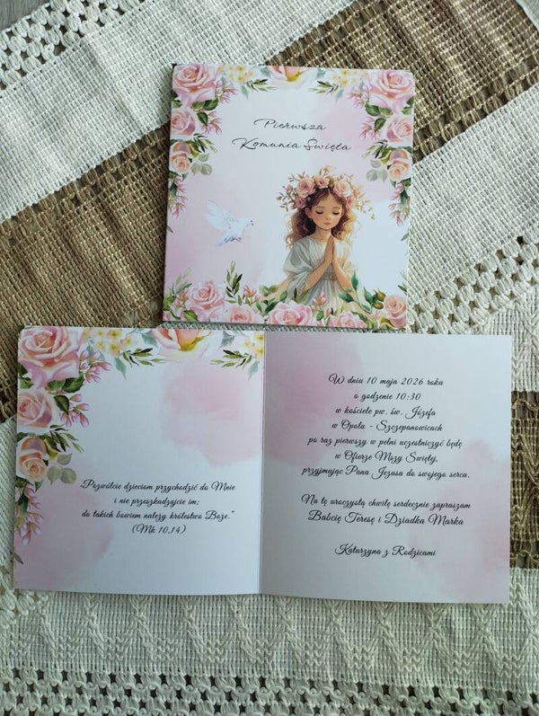 Zaproszenie składane nr 1