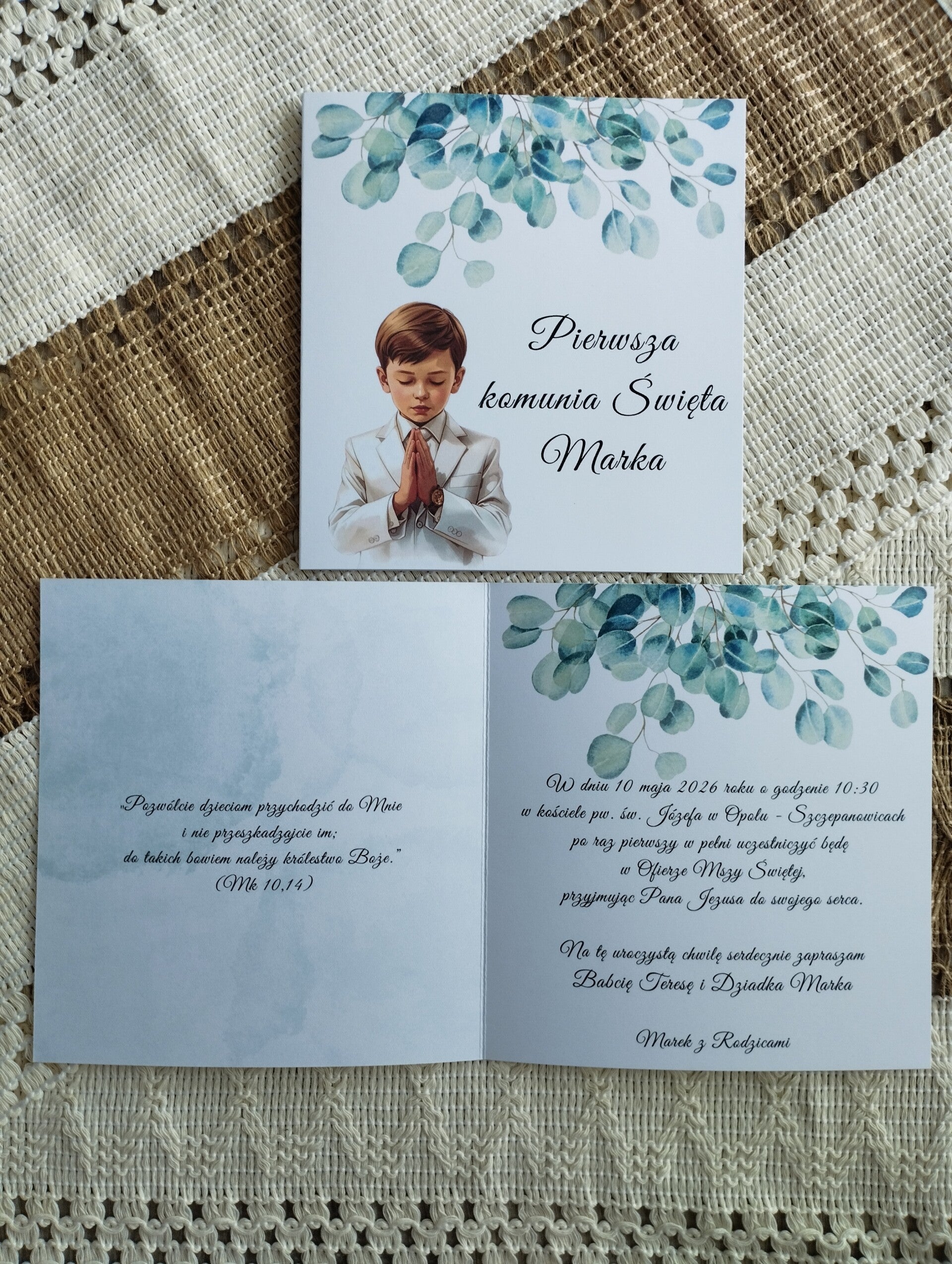 Zaproszenie składane nr 10