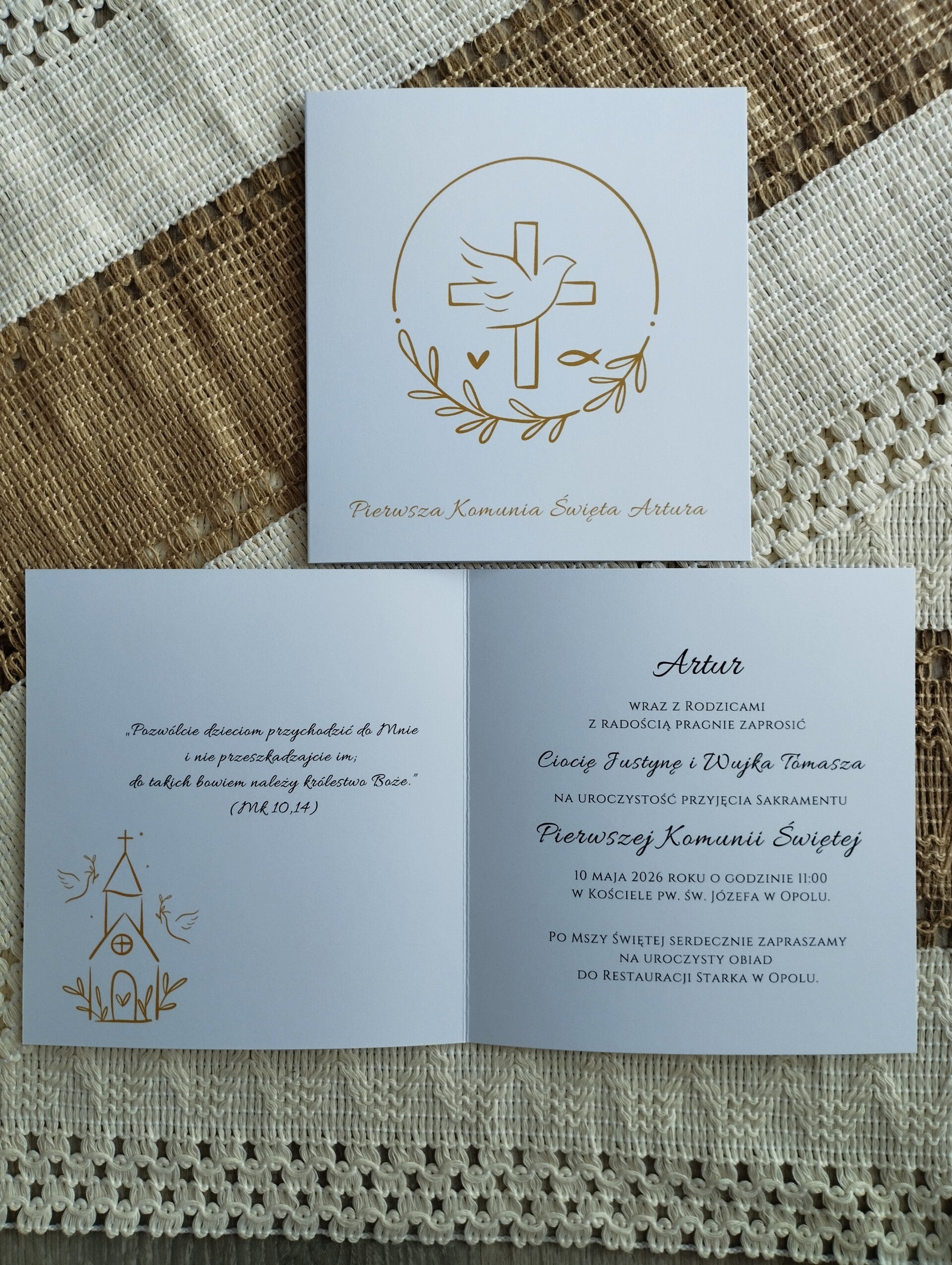 Zaproszenie składane nr 9