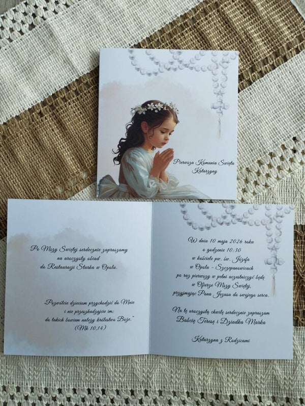 Zaproszenie składane nr 2