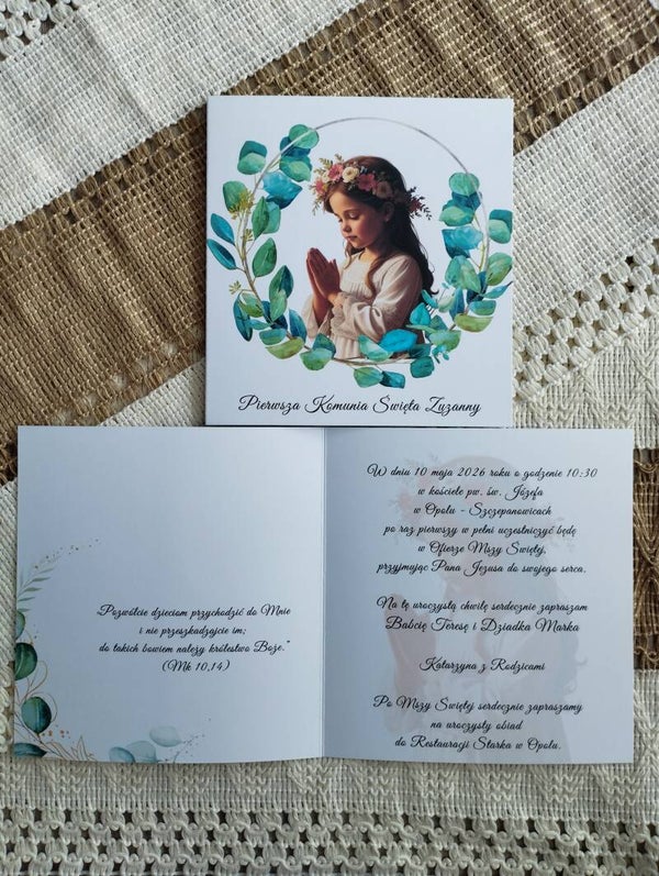 Zaproszenie składane nr 8