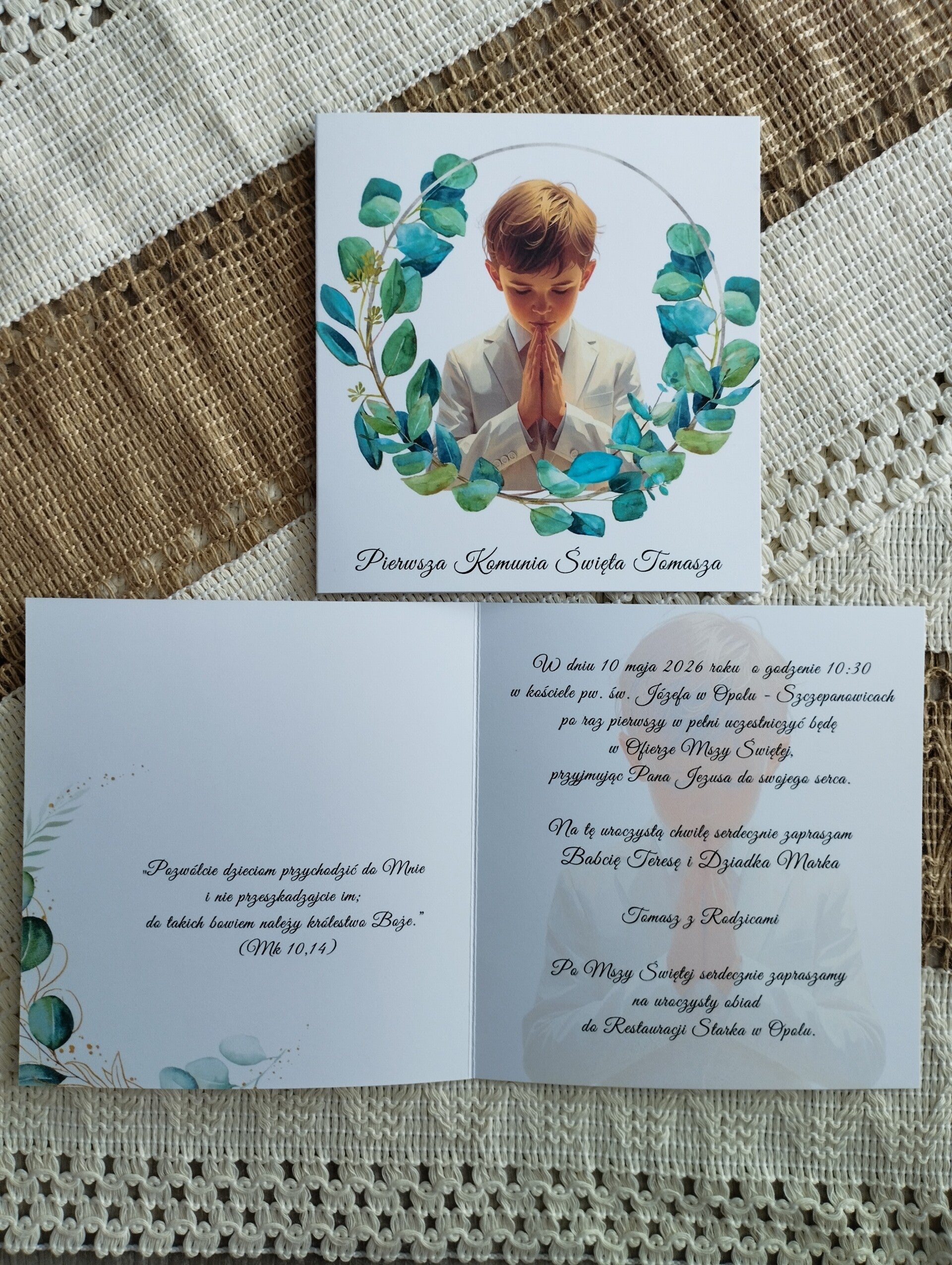 Zaproszenie składane nr 7