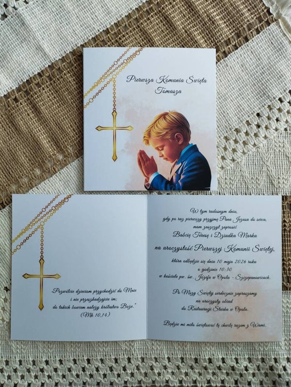 Zaproszenie składane nr 6