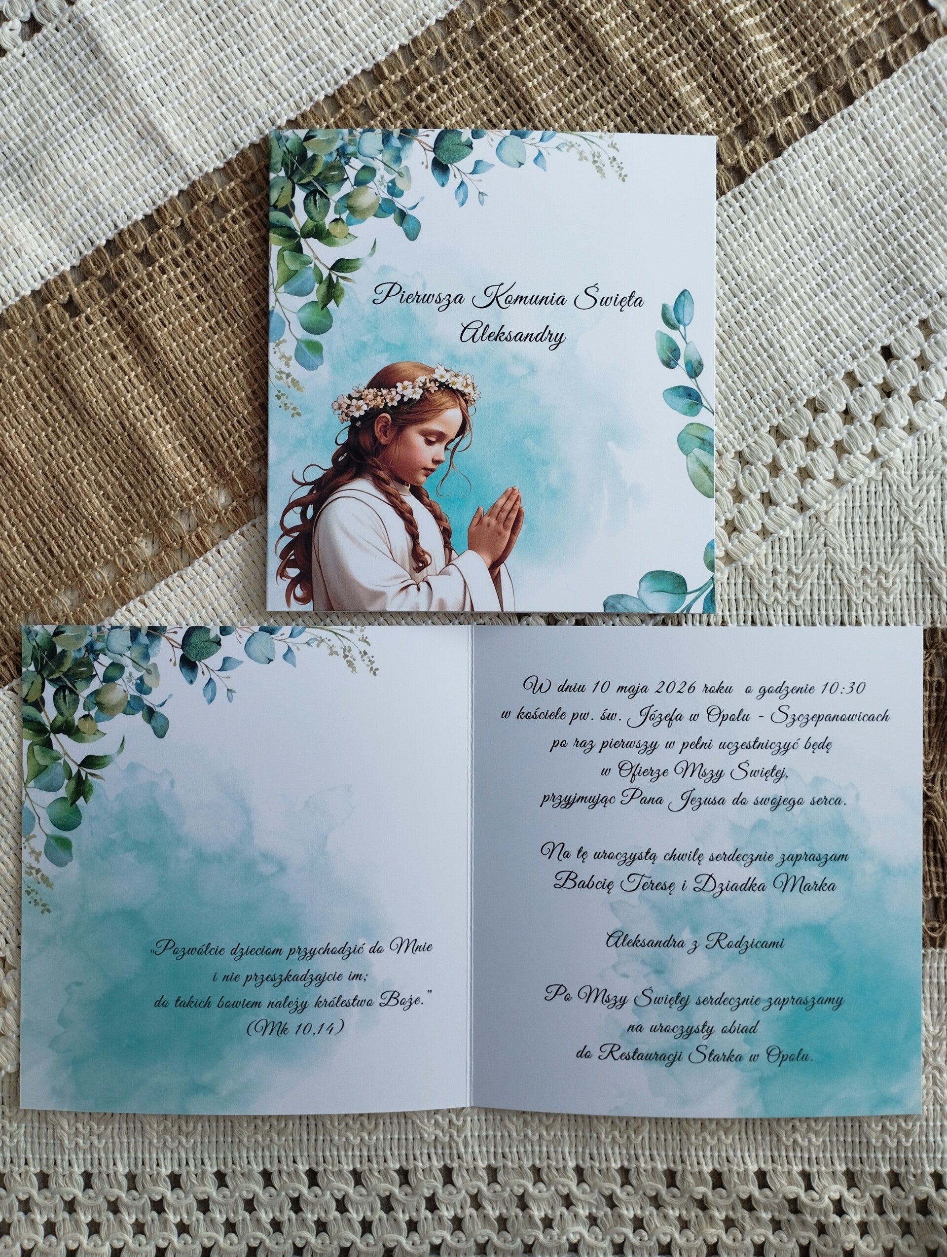 Zaproszenie składane nr 4