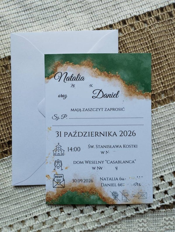 Zaproszenie jednokartkowe nr 35