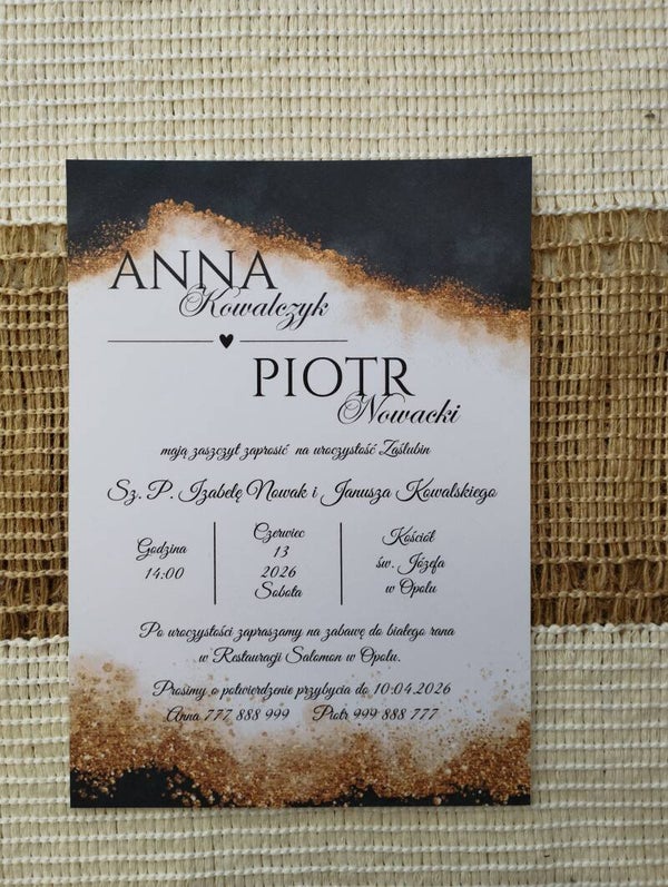 Zaproszenie jednokartkowe nr 31