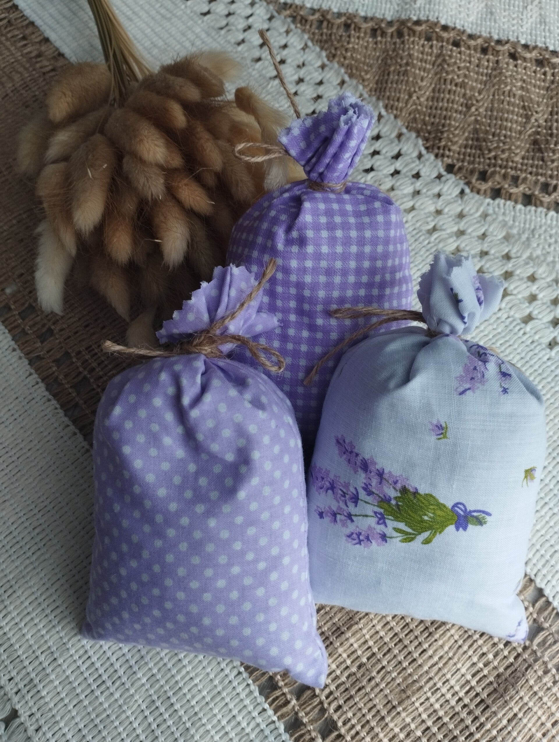 Woreczki z suszem lawendowym