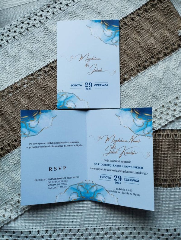 Zaproszenie składane nr 147