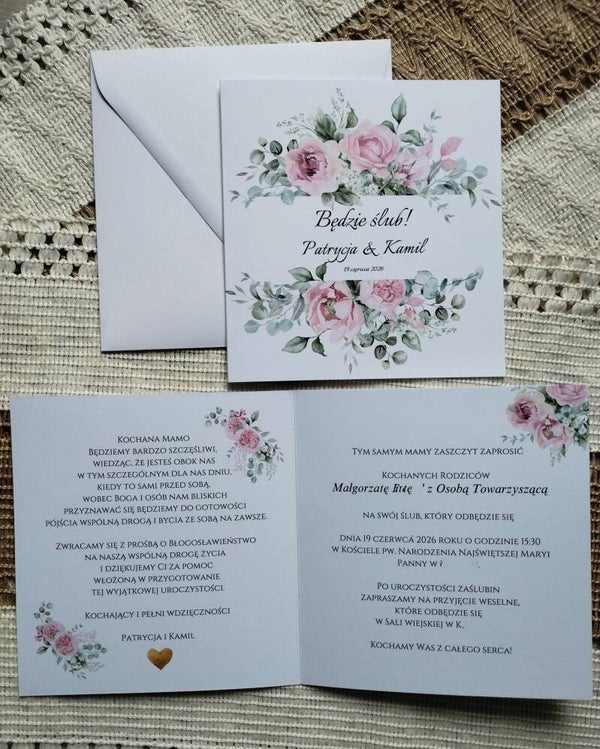 Zaproszenie dla Rodziców nr 10