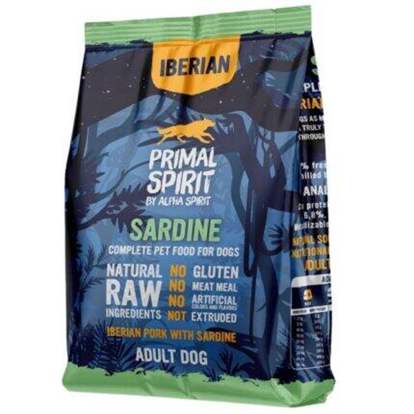 Sucha karma dla psa Primal Spirit Iberian Sardine wieprzowina sardynki 1kg