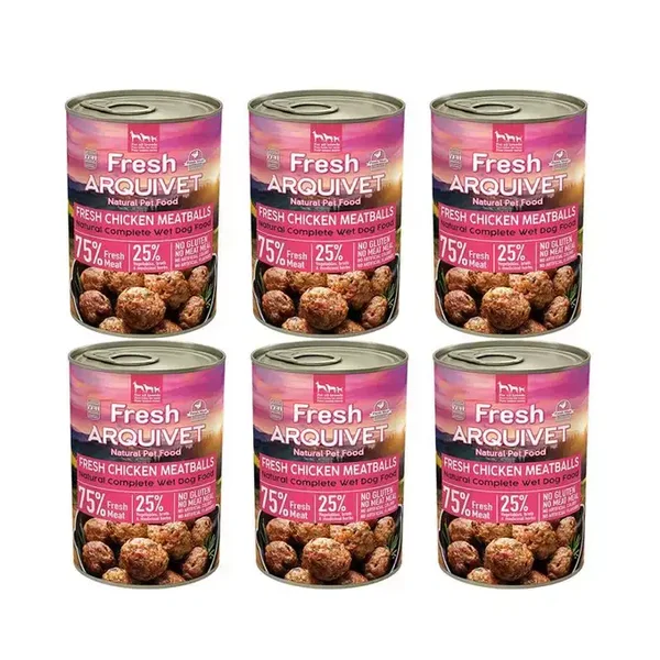Arquivet Fresh klopsiki z kurczaka w sosie 6x400g