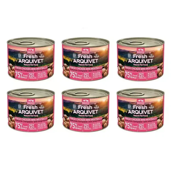 Arquivet Fresh MINI klopsiki z kurczaka w sosie 6x200g