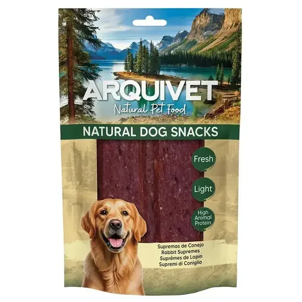 ARQUIVET Naturalny przysmak dla psa – paski z królika 100 g