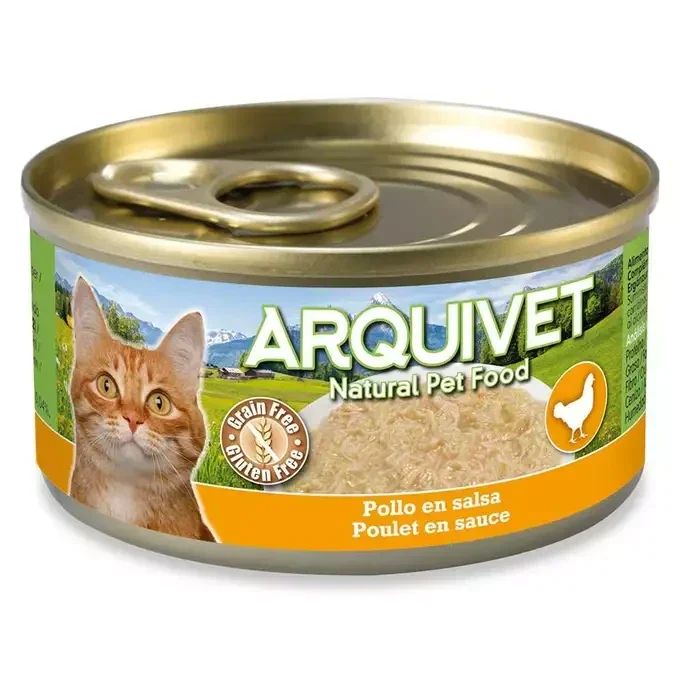 ARQUIVET puszka dla kota kurczak w sosie 80g