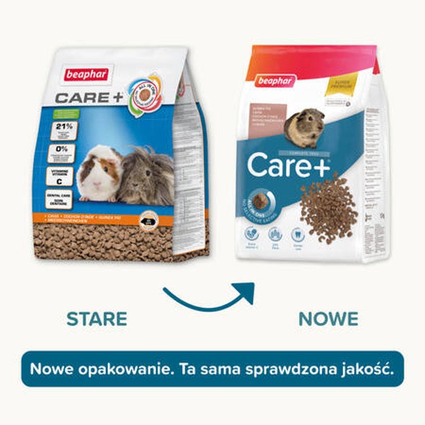 BEAPHAR Care+ Guinea Pig Karma Super Premium Dla Świnek Morskich 1,5kg