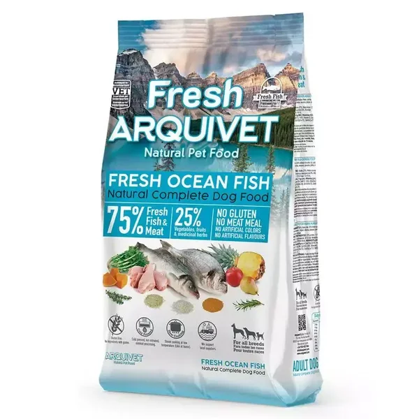 ARQUIVET FRESH PÓŁWILGOTNA KARMA DLA PSA RYBA OCEANICZNA 2,5 KG