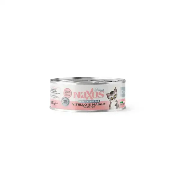 NAXOS CAT KITTEN - cielęcina i wieprzowina - puszka dla kociąt 85g