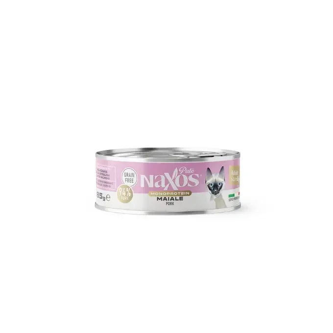 NAXOS CAT STERILIZED MONO - wieprzowina - puszka dla kotów sterylizowanych 85g