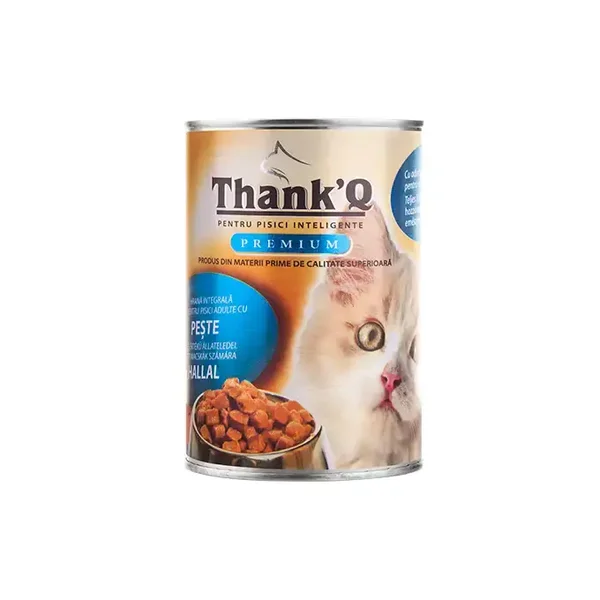 THANK'Q KOT z rybą dla kotów w puszce 415g