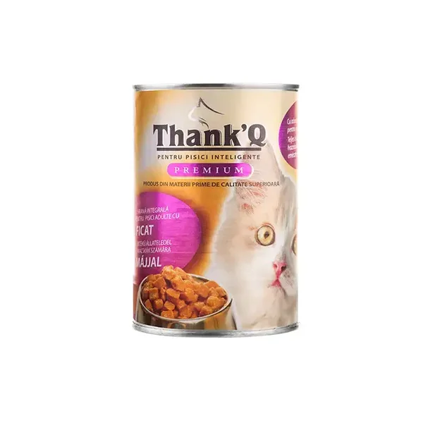 THANK'Q KOT z wątróbką w puszce dla kotów 415g