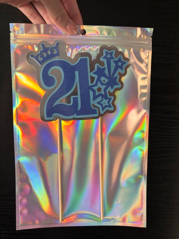 21 Birthday Cake topper