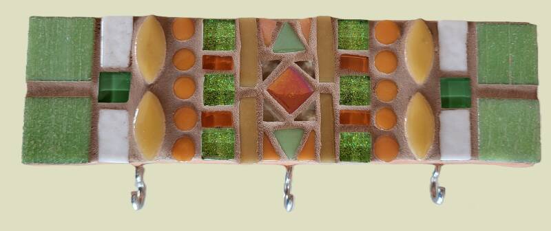 Accroche torchons en mosaique