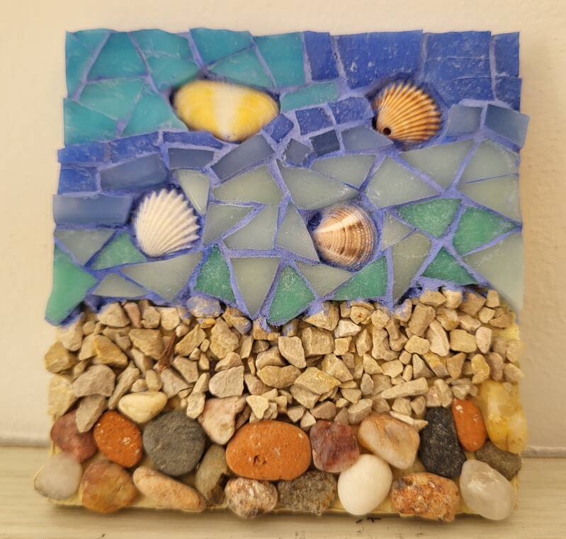 Mosaique Plage et coquillages