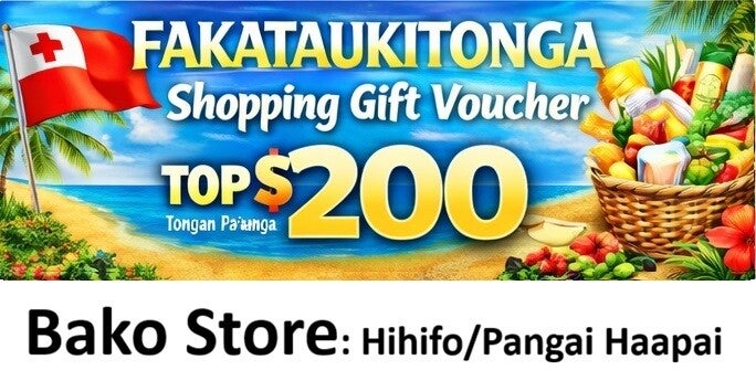 Bako Store, Hihifo/Pangai $200 TOP