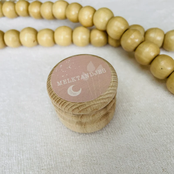 Bewaardoosje melktandjes - Roze