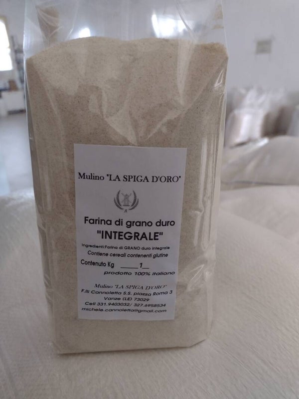 FARINA DI GRANO DURO INTEGRALE 1KG