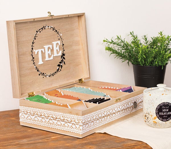 Teebeutel Box aus Holz