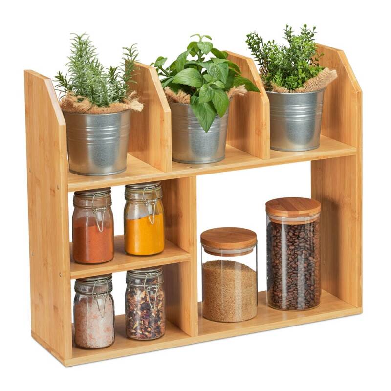 Küchenorganiser natur aus Bambus