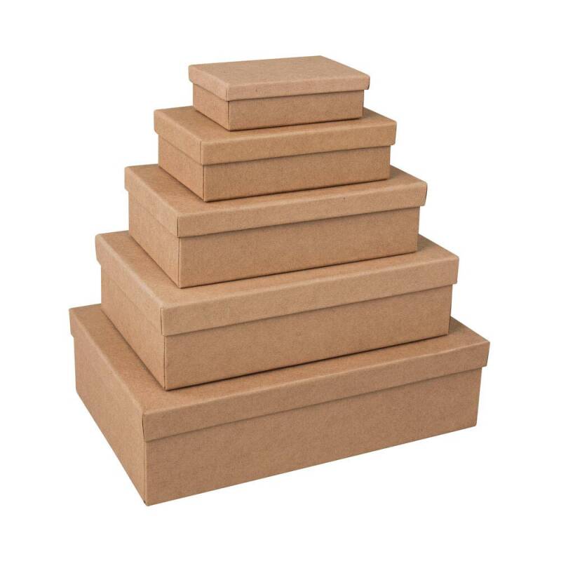 Geschenkboxen eckig Papmache