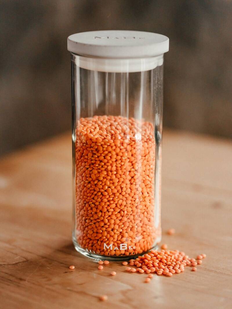 Vorratsglas mit Betondeckel