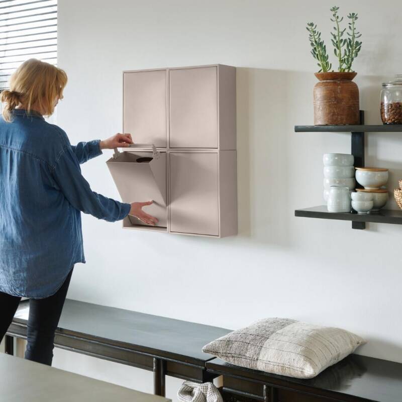 Recyclingbox für die Wand