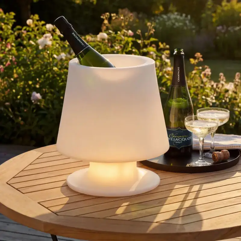 Flaschenkühler-Lampe mit LED Farbwechsel