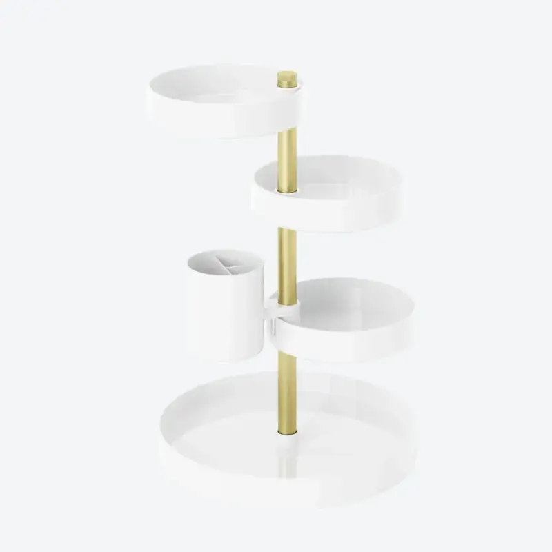 Make-up Organizer drehbar, 5 höhenverstellbare Fächer