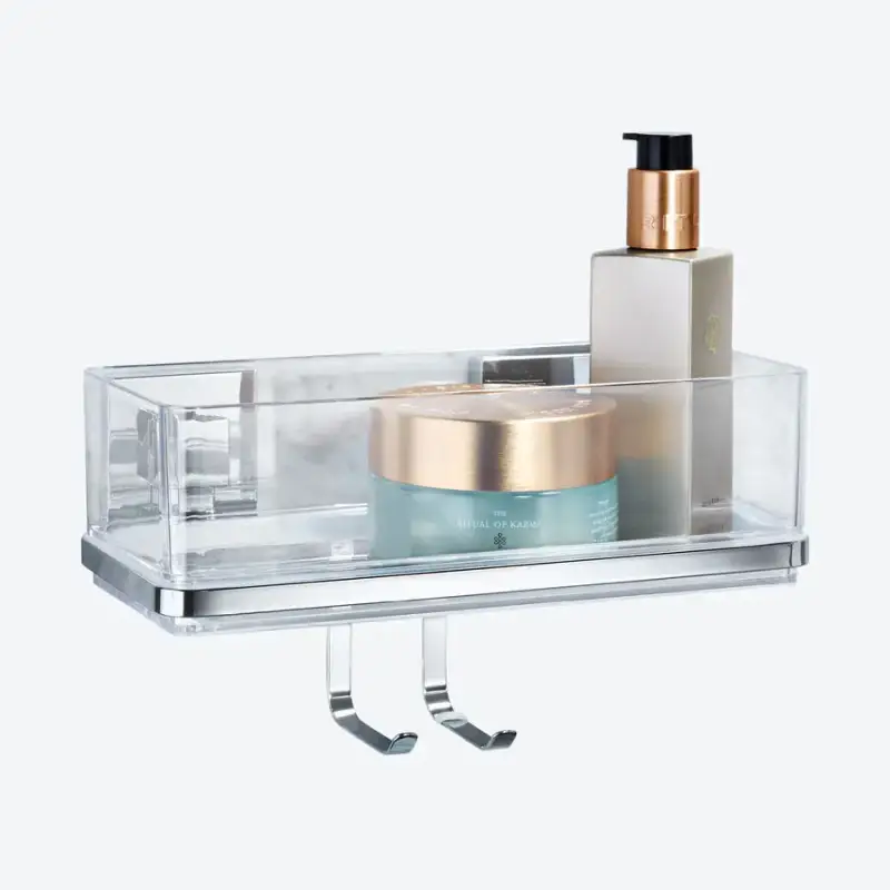 Bad Wandregal befestigen ohne Bohren Kunststoff