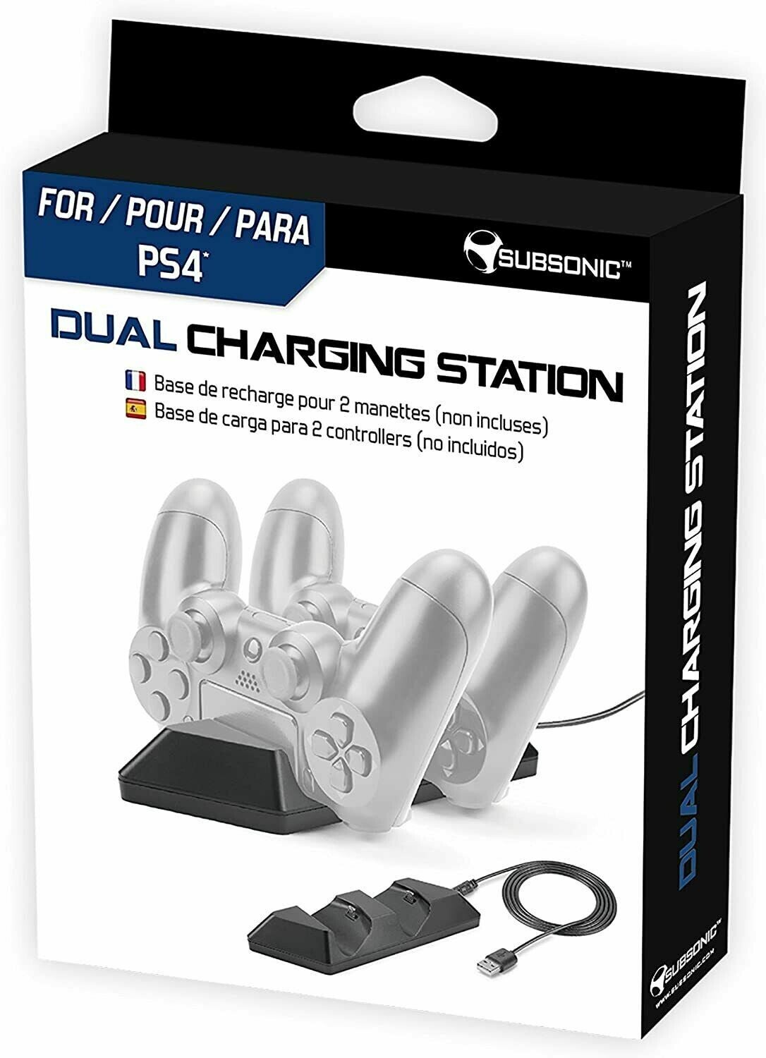 Double station de charge pour 2 manette Playstation 4, Slim, Pro Neuf