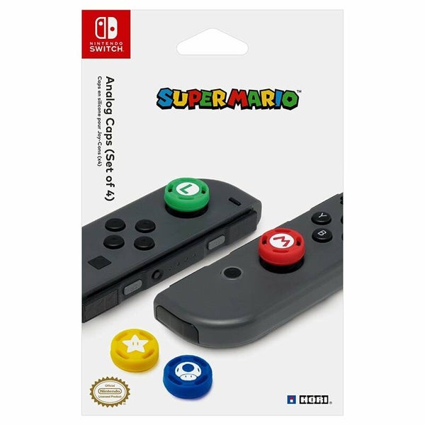 4 Caps Super Mario  Pour Joy-Cons Nintendo Switch /OLED Neuf