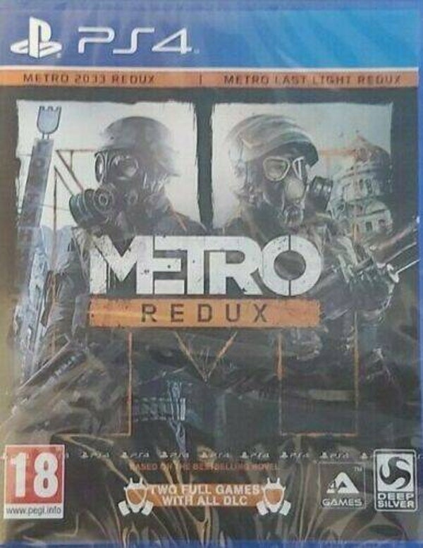 Metro: Redux 2 jeux + DLC PS4 Jaquette us jeux en vf  NEUF