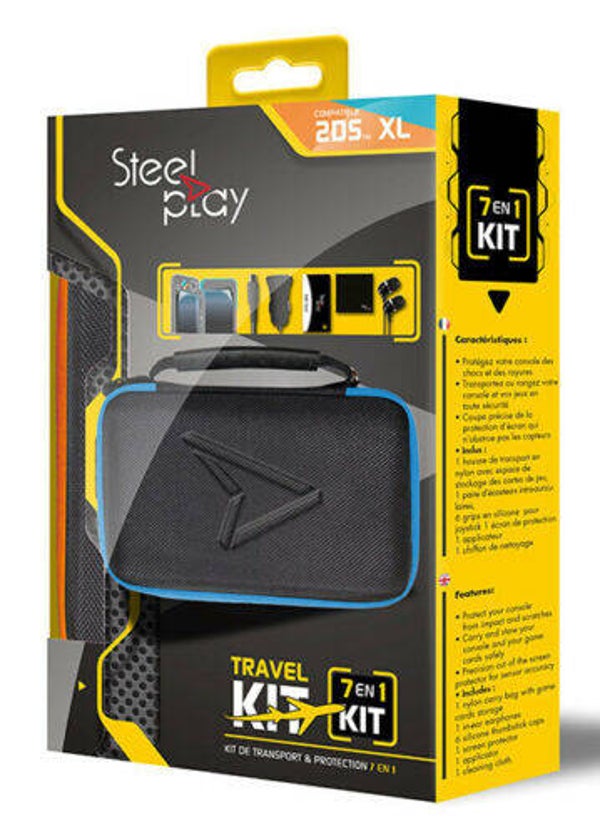 Kit De Voyage 7 en 1  Bleu Nintendo New 2DS XL Neuf