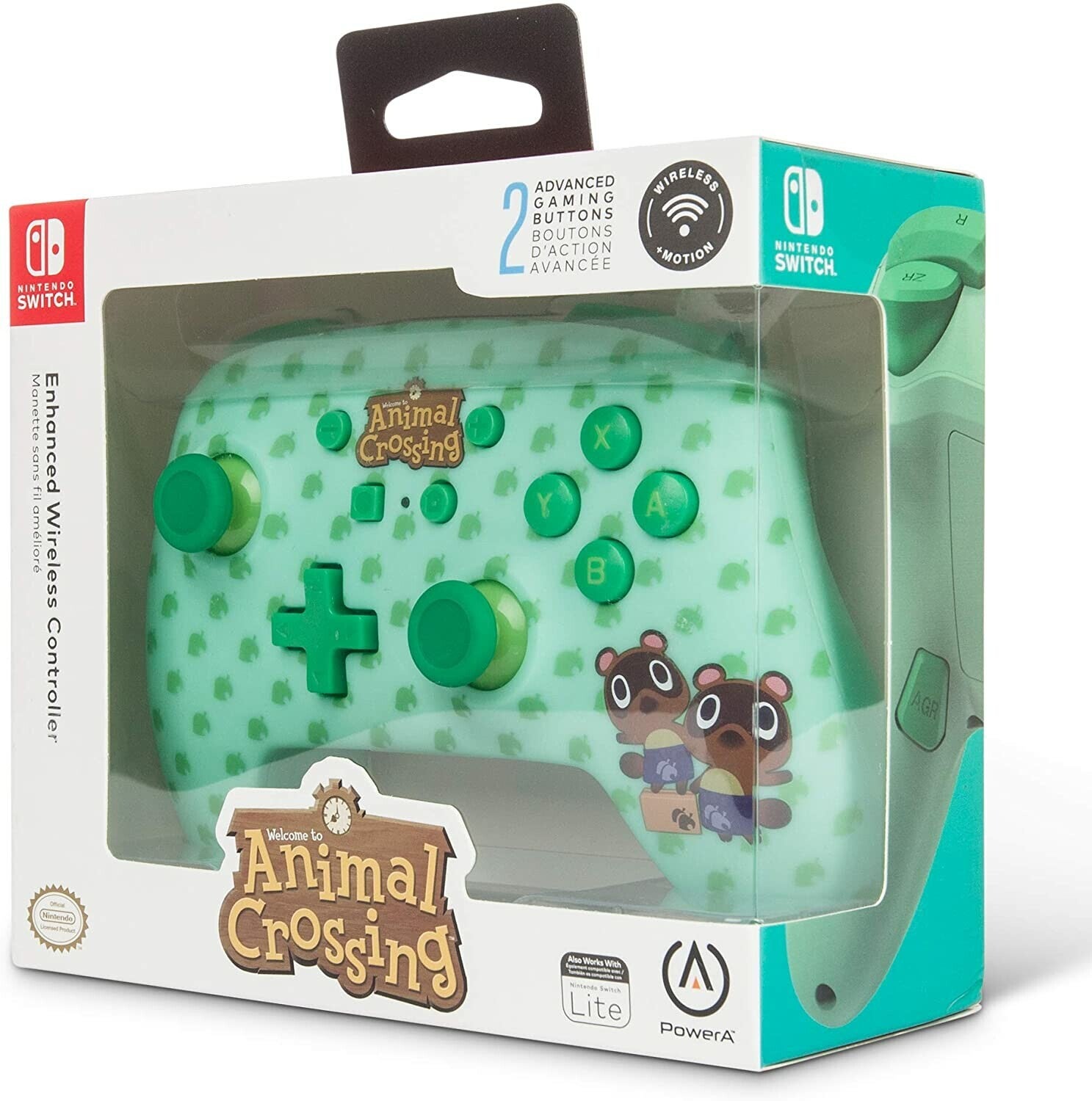 Manette Sans fils Animal Crossing Timmy/Tommy Nook Switch/Lite/OLED Neuf 617885023811