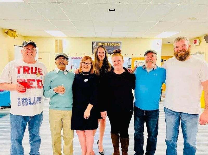 April and local veterans.