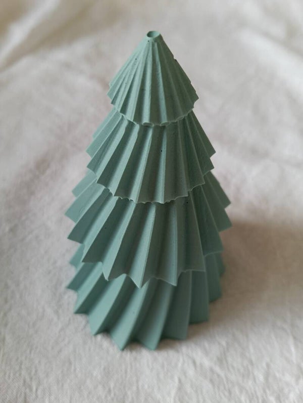 Beeld kerstboom met draaiende beweging