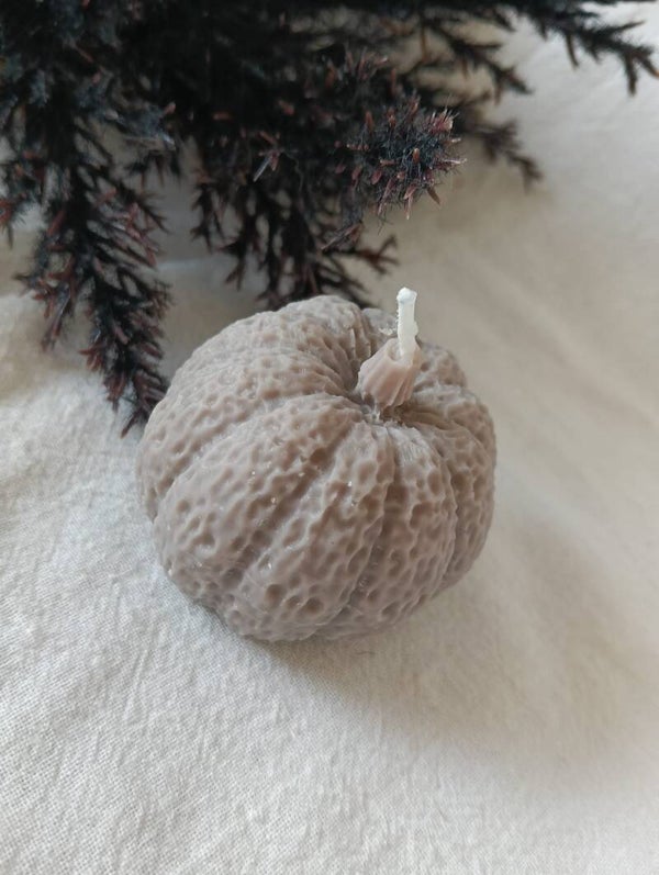 Pompoen kaarsen beige