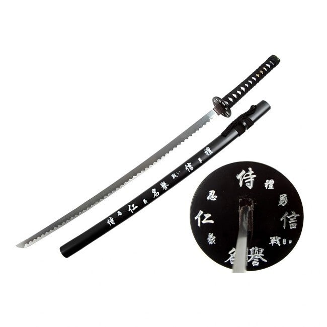 katana décoratif (toles d'acier)