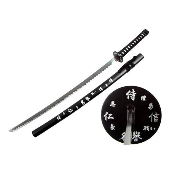 katana décoratif (toles d'acier)